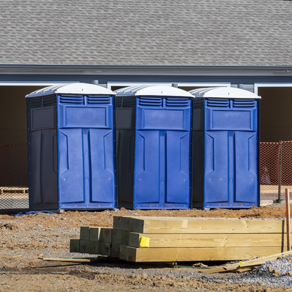 are there any restrictions on where i can place the portable restrooms during my rental period in Yellow Jacket